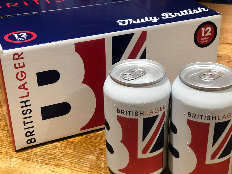 BritishLager 12 x 330ml Cans