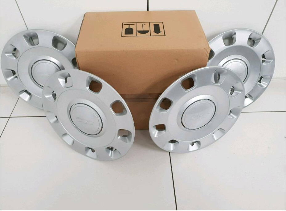 Original Fiat 500 Radkappen-Satz (4 Stück) in 14 Zoll | 71803942