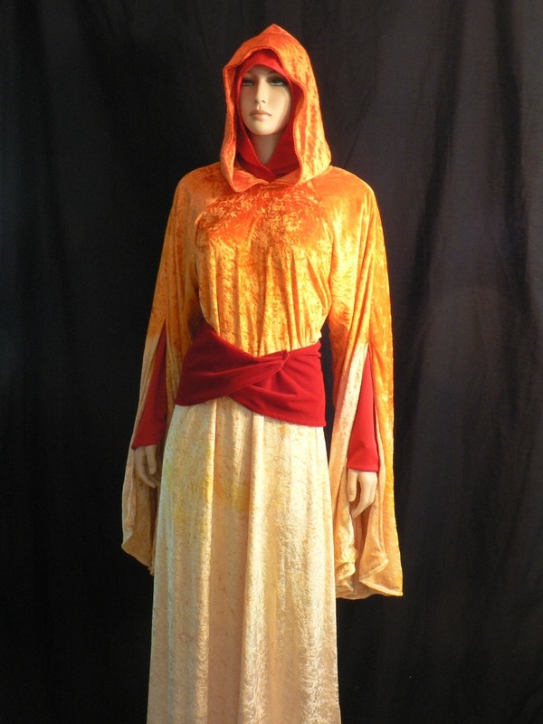 Amidala/Padme Flame Gown Handmaiden Episode I