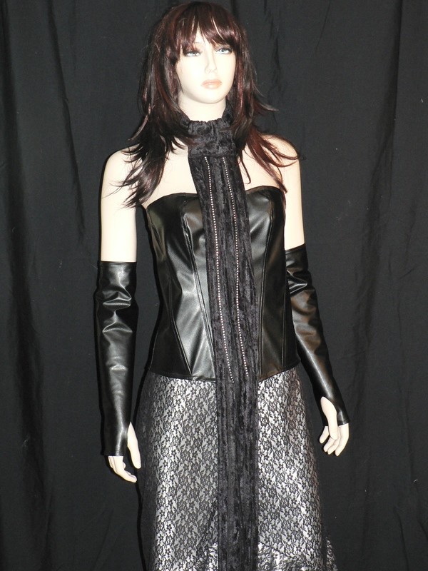 Padme Black Corset Gown