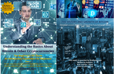3 for 1 Combo Pack (ePUB & PDF) Understanding the Basics About Bitcoin & Other Cryptocurrencies
& The History and Growth of Bitcoin Report