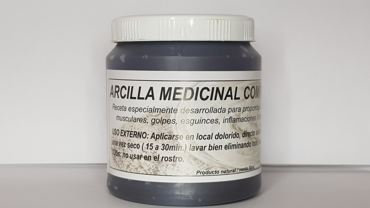 Pomada de Arcilla Medicinal compuesta con extractos naturales