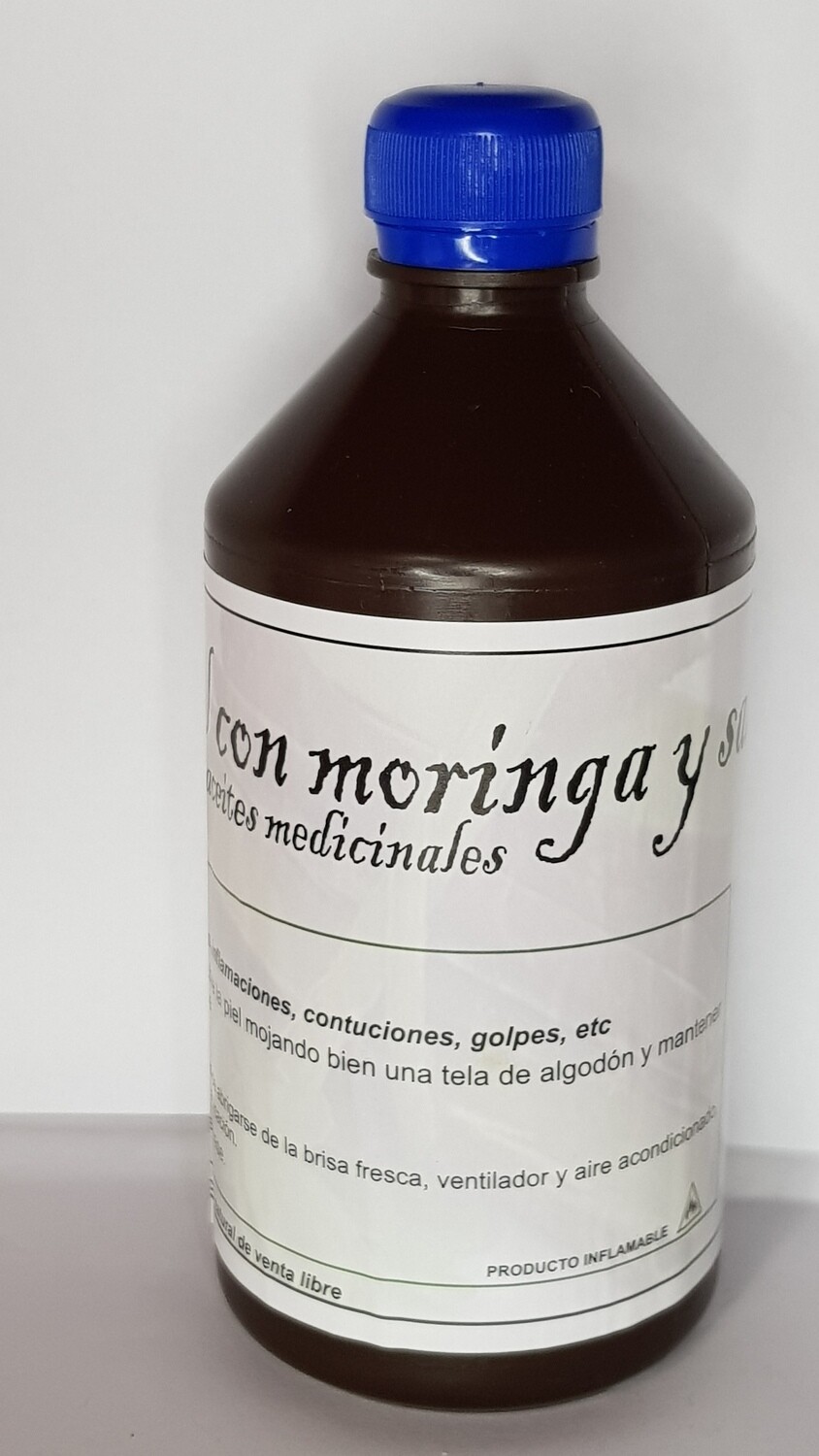 Alcohol con moringa y salicilato de metilo