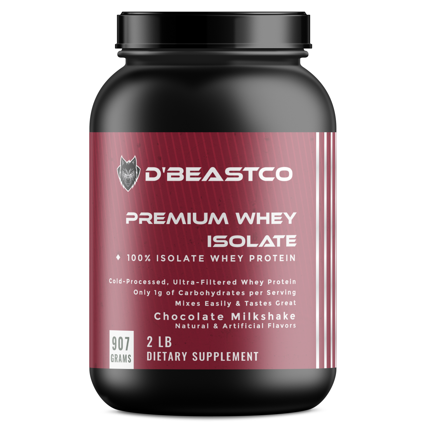 dBeastco Premium Whey Isolate Protein - Chocolate