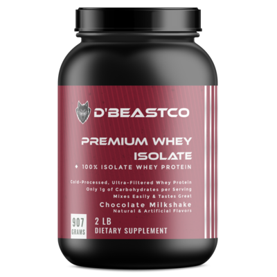 dBeastco Premium Whey Isolate Protein - Chocolate