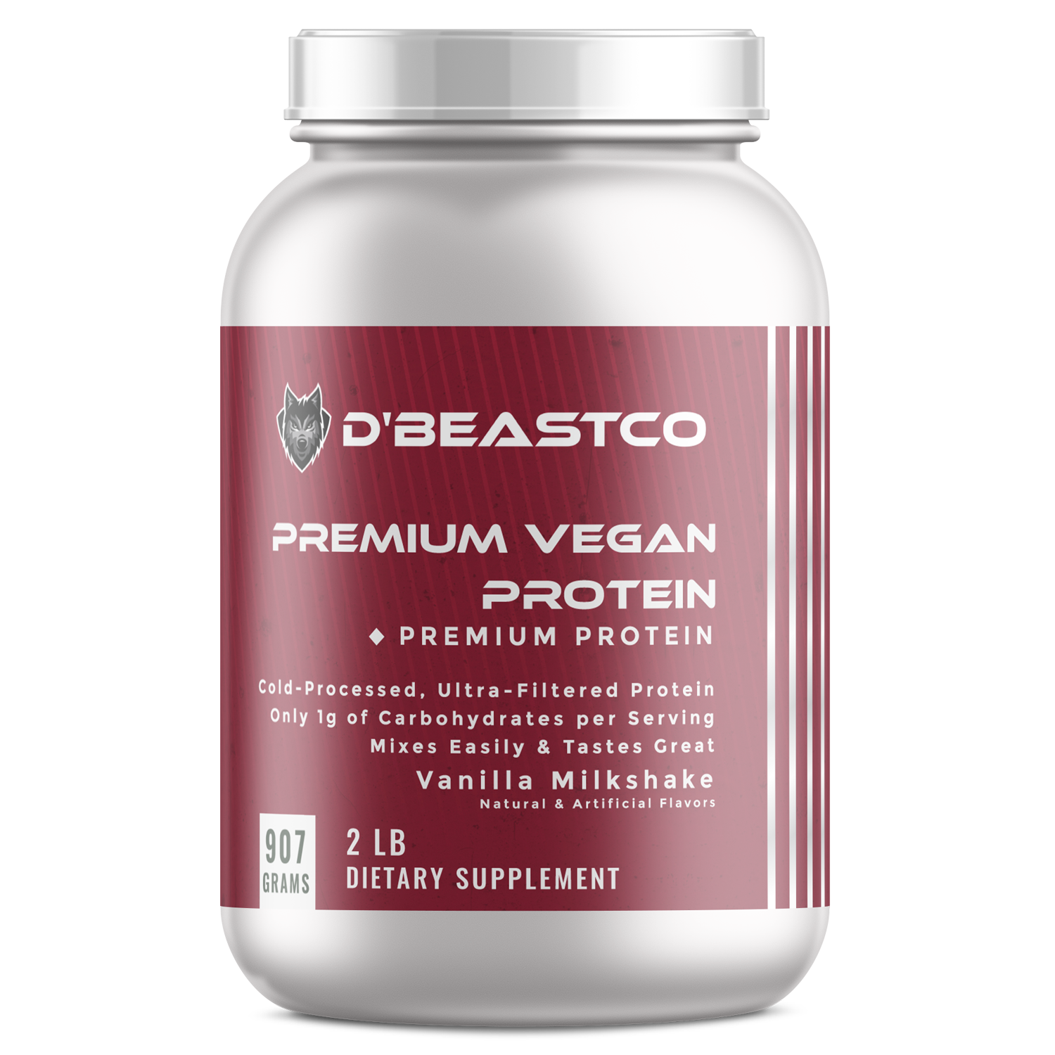 dBeastco Premium Vegan Protein - Vanilla