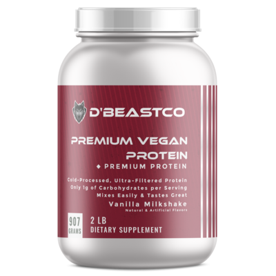 dBeastco Premium Vegan Protein - Vanilla