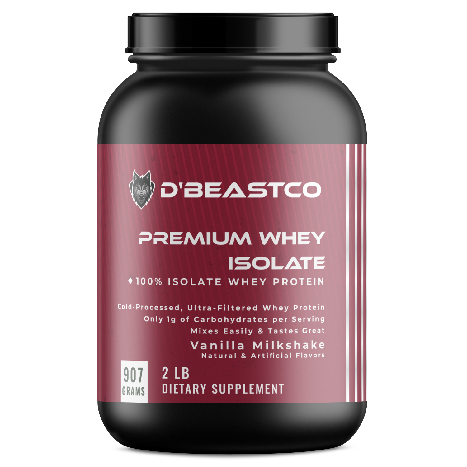 dBeastco Premium Whey Isolate Protein - Vanilla