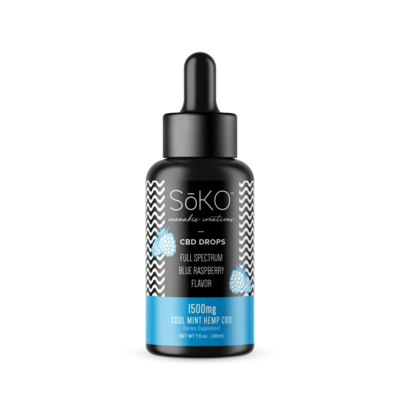Soko Hemp CBD 1500 mg Blue Raspberry Tincture Soko Hemp CBD 1500 mg Blue Raspberry Tincture