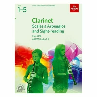 ABRSM Clarinet Sight-Reading Scales and Arpeggios Grades 1-5 From 2018