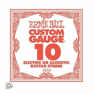 Ernie Ball .010 Plain Ballend Guitar String