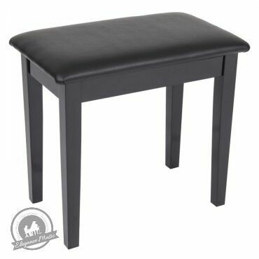Kinsman Piano Bench with Storage ~ Satin Black