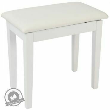 Kinsman Piano Bench with Storage ~ Satin White