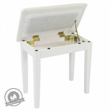 Kinsman Piano Bench with Storage ~ Satin White