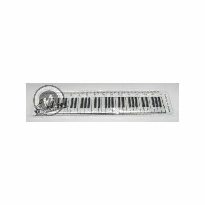 15cm Ruler Keyboard Design Clear