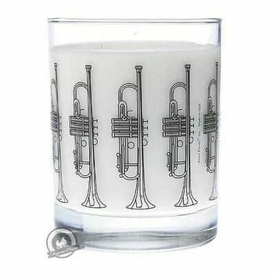 Clear Glass Tumbler: Trumpet