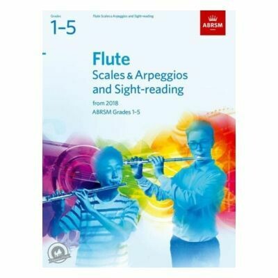 ABRSM Flute Scales, Arpeggios, and Sight-Reading Grades 1-5 From 2018