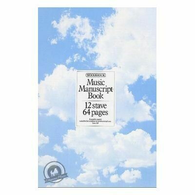 Woodstock Music Manuscript Paper: 12 Stave - 64 pages (A4 Spiral)