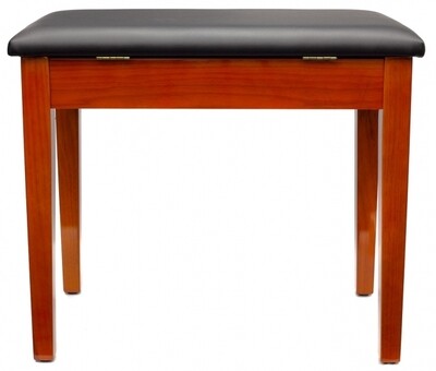 Montford Piano Stool with Storage - Gloss Teak Finish