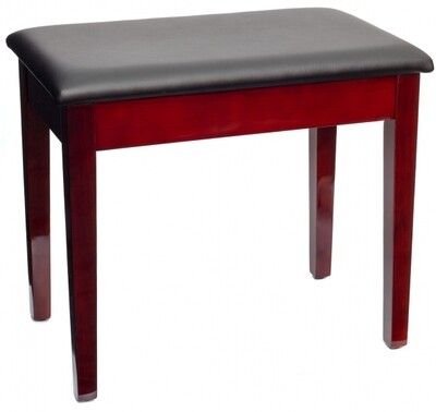 Montford Piano Stool with Storage - Gloss Mahogany Finish