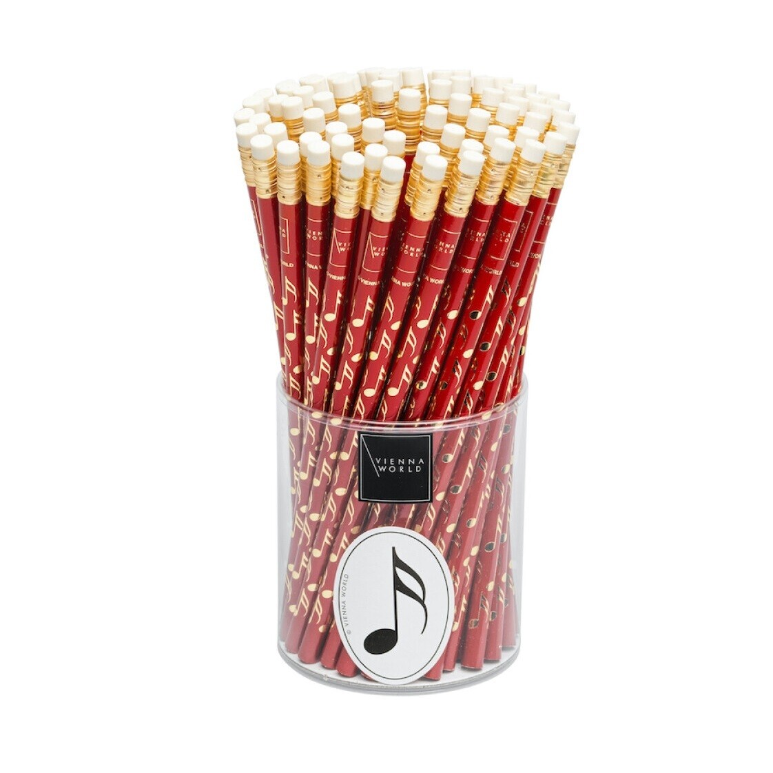 Red and Gold Semiquaver Pencil (1pc)