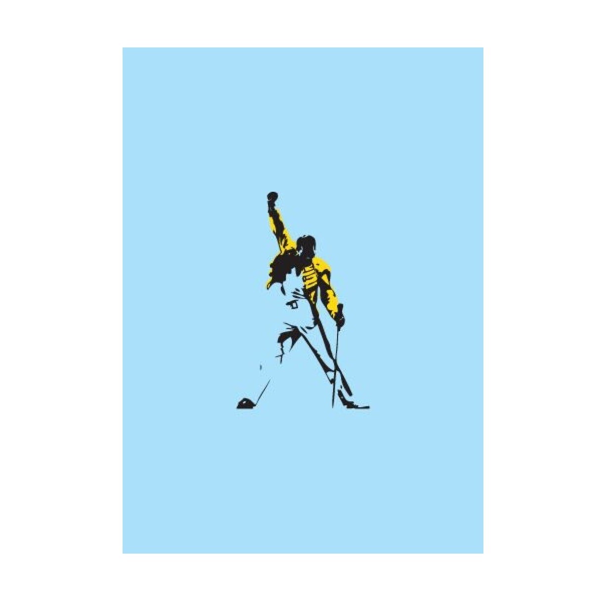 Greeting Card - Pop Art Freddie Mercury