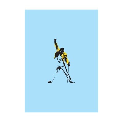 Greeting Card - Pop Art Freddie Mercury