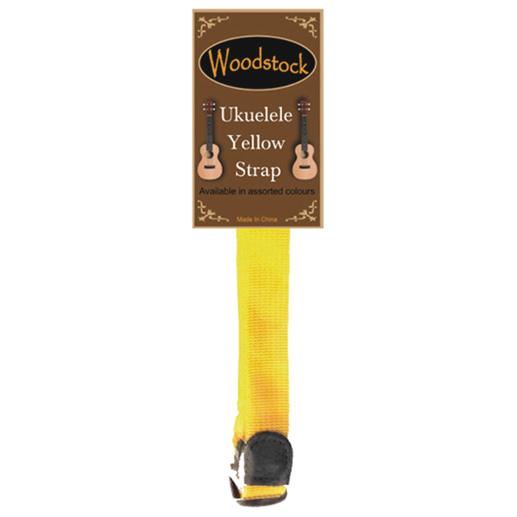 Woodstock Ukulele Strap Yellow