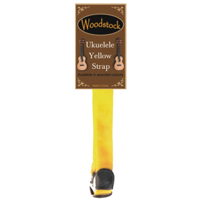Woodstock Ukulele Strap Yellow