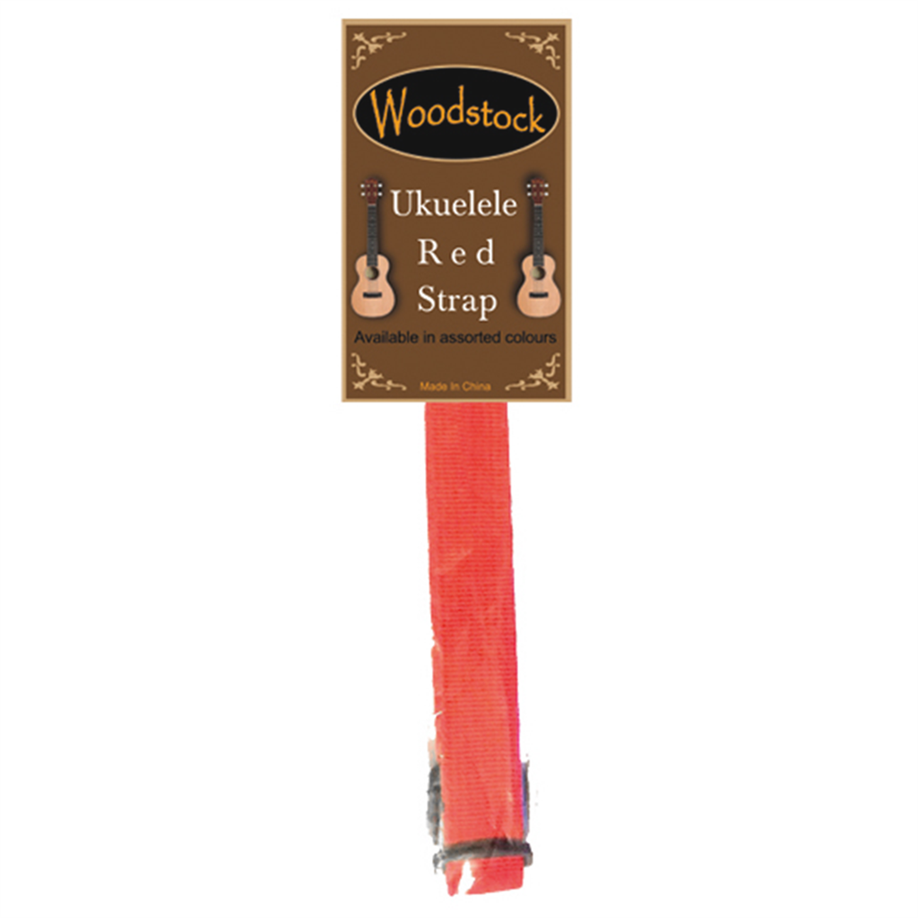 Woodstock Ukulele Strap Red