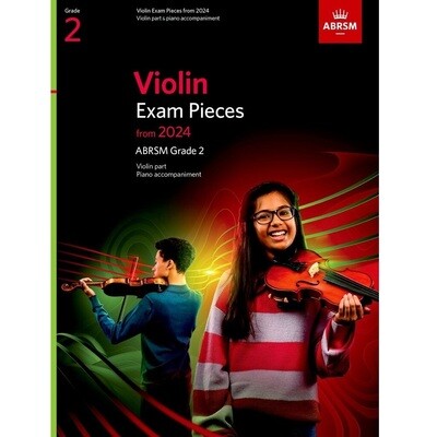 ABRSM Violin Exam Pieces 2024+ with Score and Part Grade 2