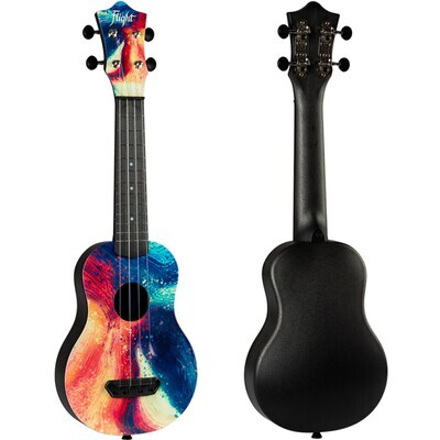 Flight Ultra Soprano Travel Ukulele - Swirl (with bag)