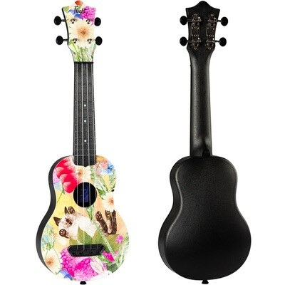 Flight Ultra Soprano Travel Ukulele - Summer Cat (with bag)