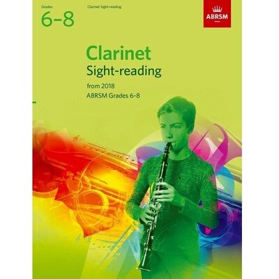 ABRSM Clarinet Sight-Reading Grades 6-8 From 2018
