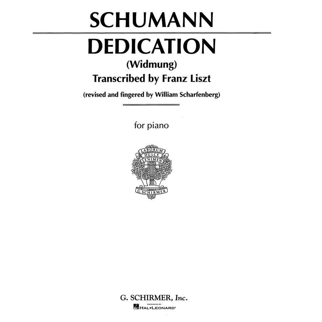 Schumann Dedication (Widmung)