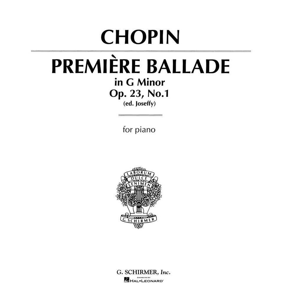 Chopin Première Ballade in G Minor Op.23 No.1
