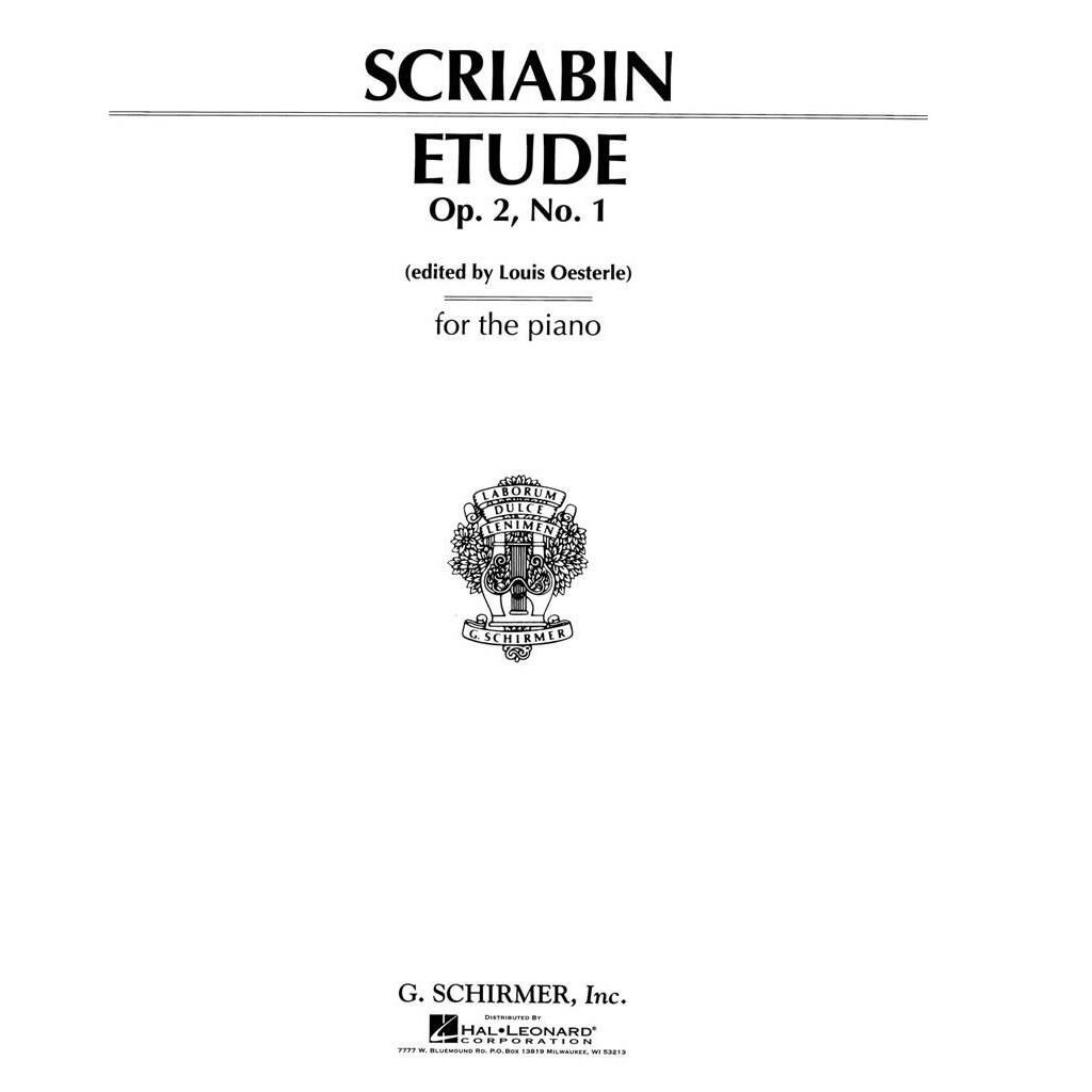 Scriabin Etude Op.2 No.1