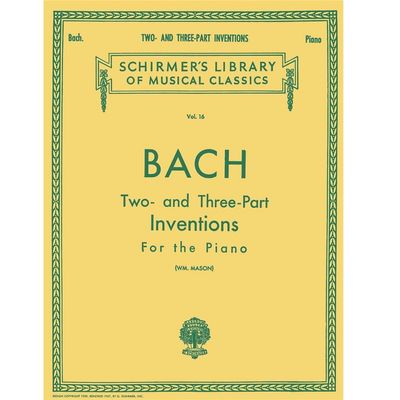 Bach - Two- and Three-Part Inventions for the Piano (Vol.16) - WM. Mason