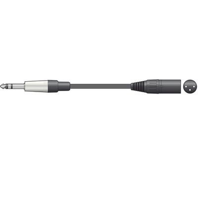 Citronic Audio Lead TRS Jack to XLRM 12m