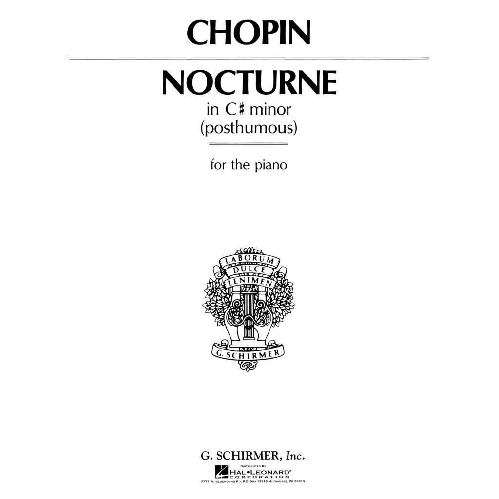 Chopin Nocturne in C♯ minor (posthumous) - for the piano