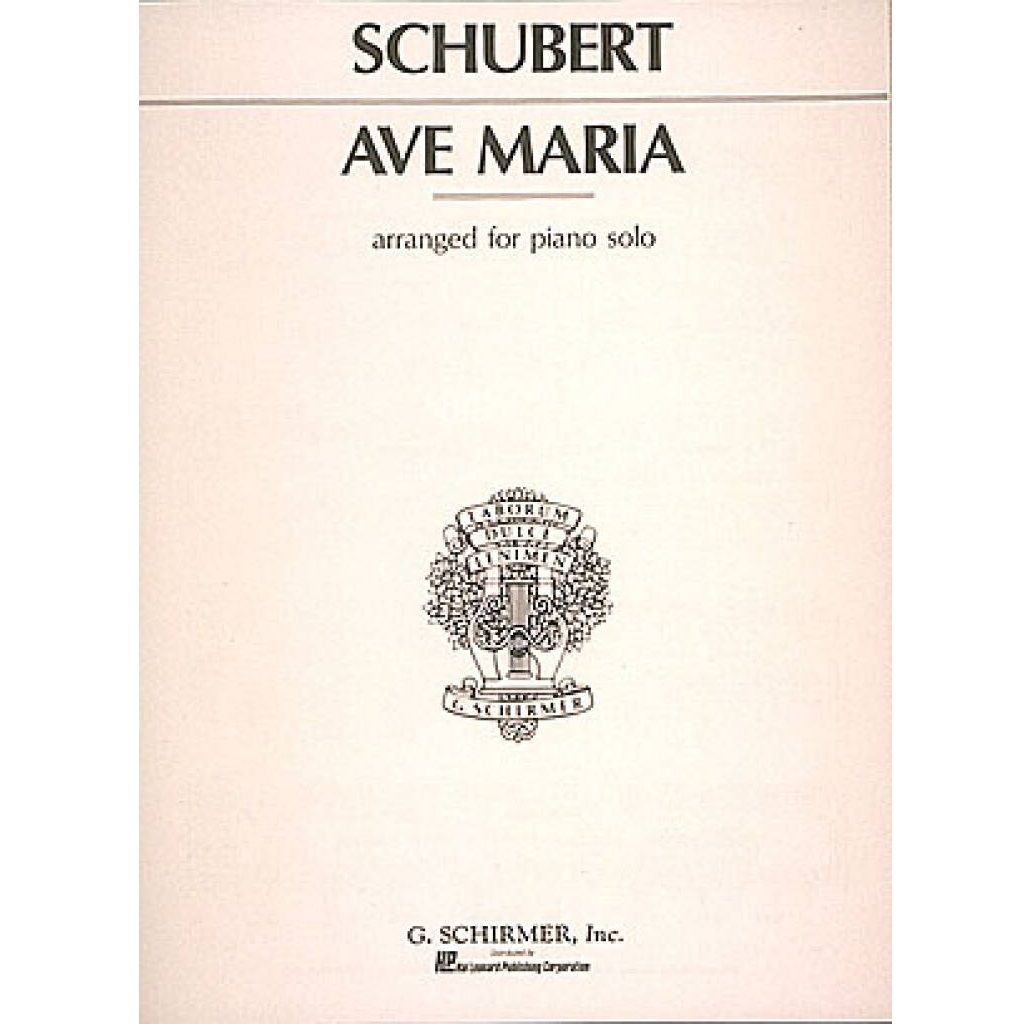 Schubert Ave Maria - arranged for piano solo