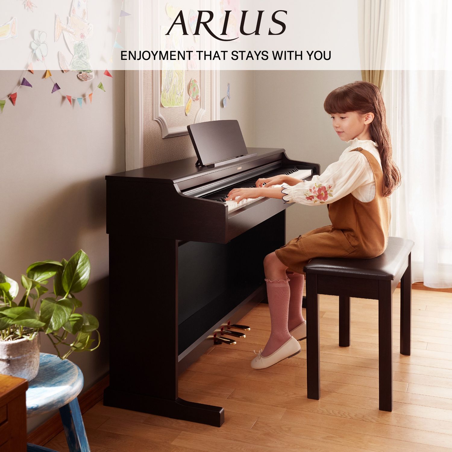 Yamaha YDP-165 Arius Digital Piano (In White Ash Finish)