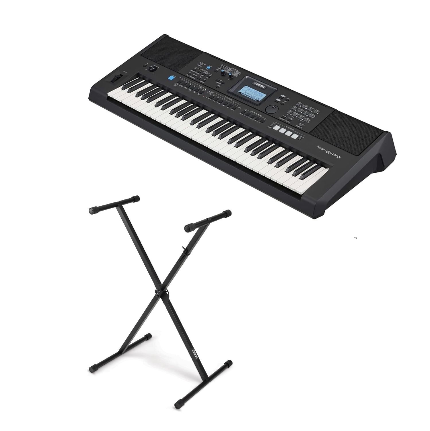 Yamaha PSR-E473 Home Keyboard with Stand