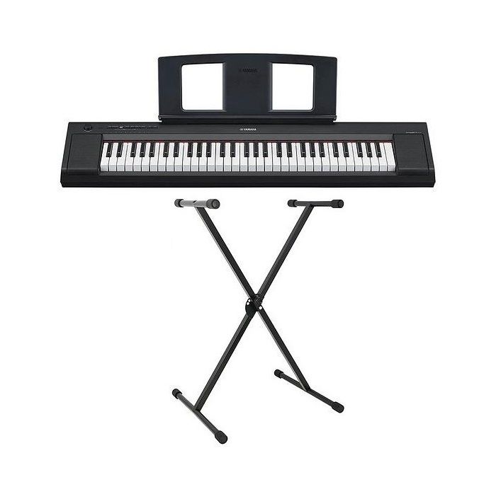 Yamaha NP-15 Home Keyboard (Black) with Stand