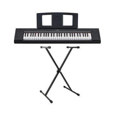 Yamaha NP-15 Home Keyboard (Black) with Stand