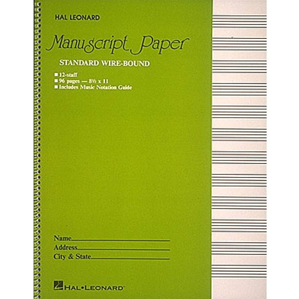 Standard Wire-Bound Manuscript Paper