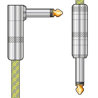 Citronic Braided Guitar Lead Mono Jack to Mono Jack 3m