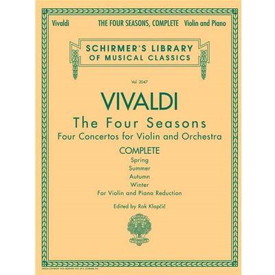 Vivaldi the Four Seasons, Four Concertos for Violin and Orchestra, Vol. 2047