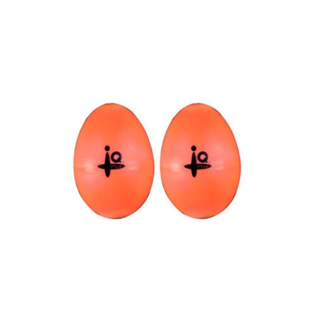 Plastic Egg Shaker Pair - Orange