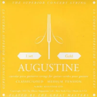 Augustine Classic Guitar Strings Set - Gold, Medium Tension